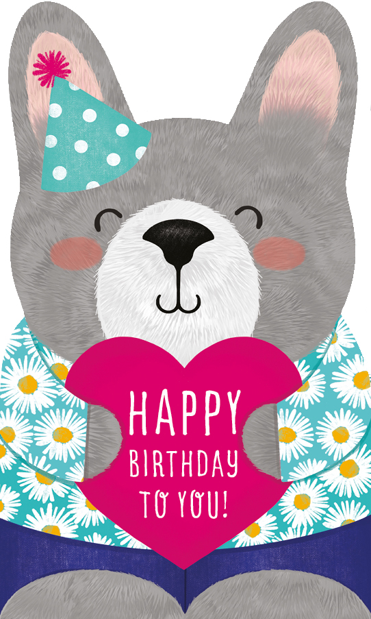 Felicitare - Happy Birthday Bunny | The Art File