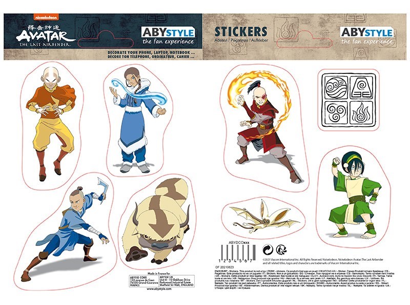 Set 8 stickere - Avatar - Group | AbyStyle