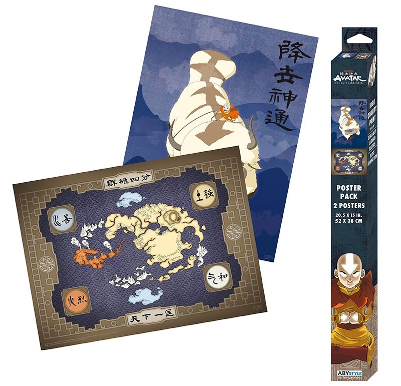 Set 2 postere - Avatar - Appa & Map