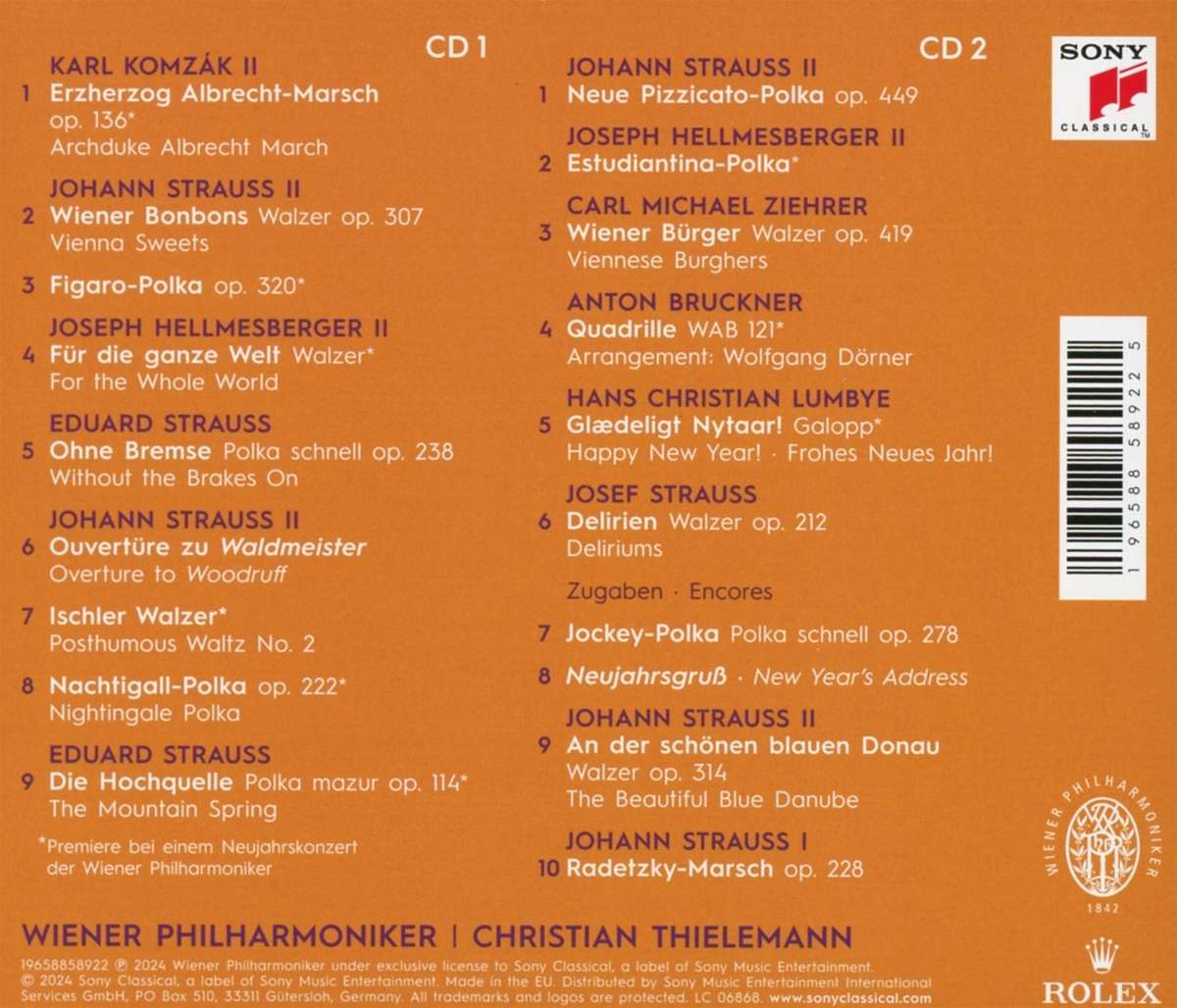 Neujahrskonzert 2024 / New Year\'s Concert 2024 | Wiener Philharmoniker, Christian Thielemann