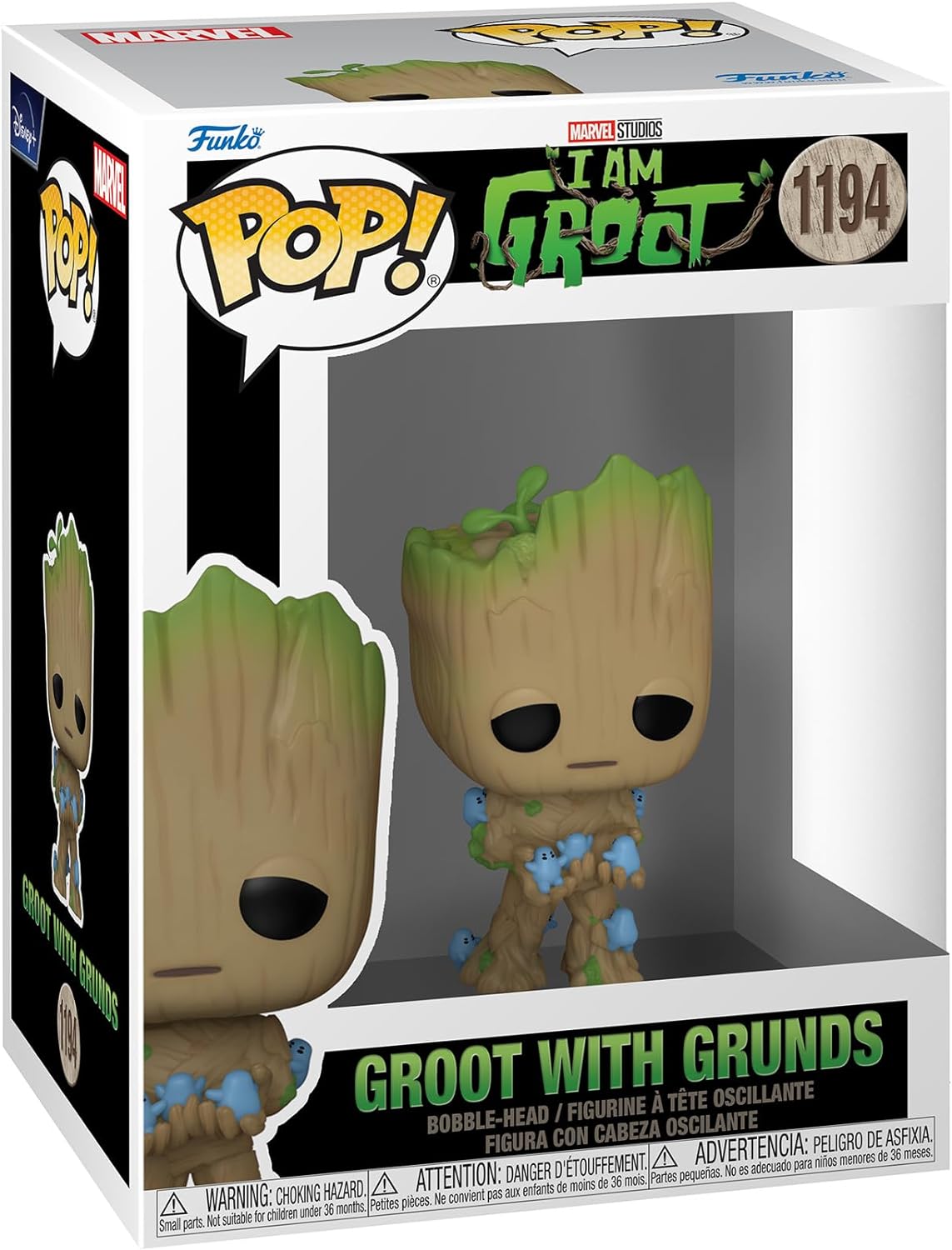 Figurina - Pop! Marvel - Guardians of the Galaxy - Groot With Grunds | Funko - 1 | YEO