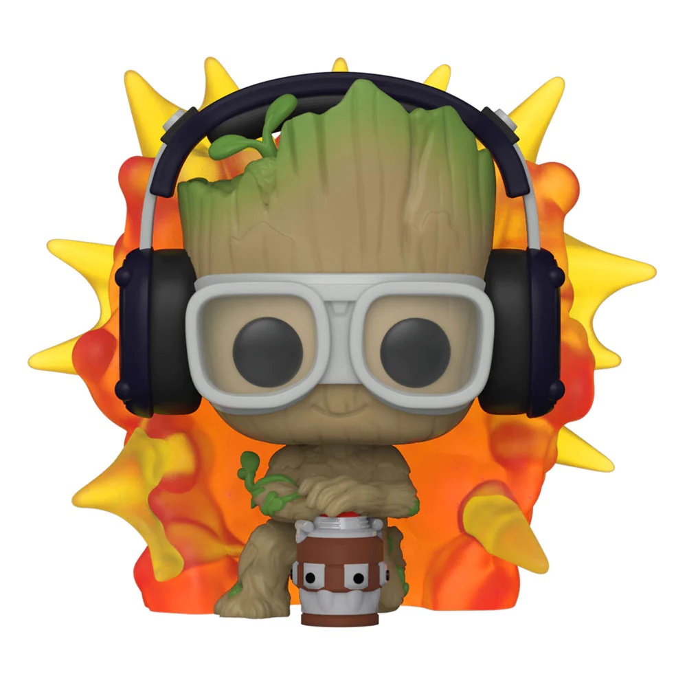 Figurina - Pop! Marvel - I Am Groot - Groot with Detonator