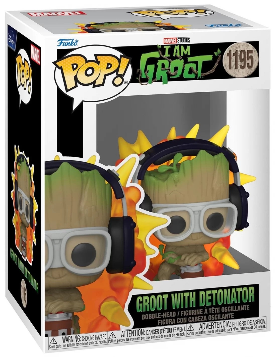 Figurina - Pop! Marvel - I Am Groot - Groot with Detonator | Funko