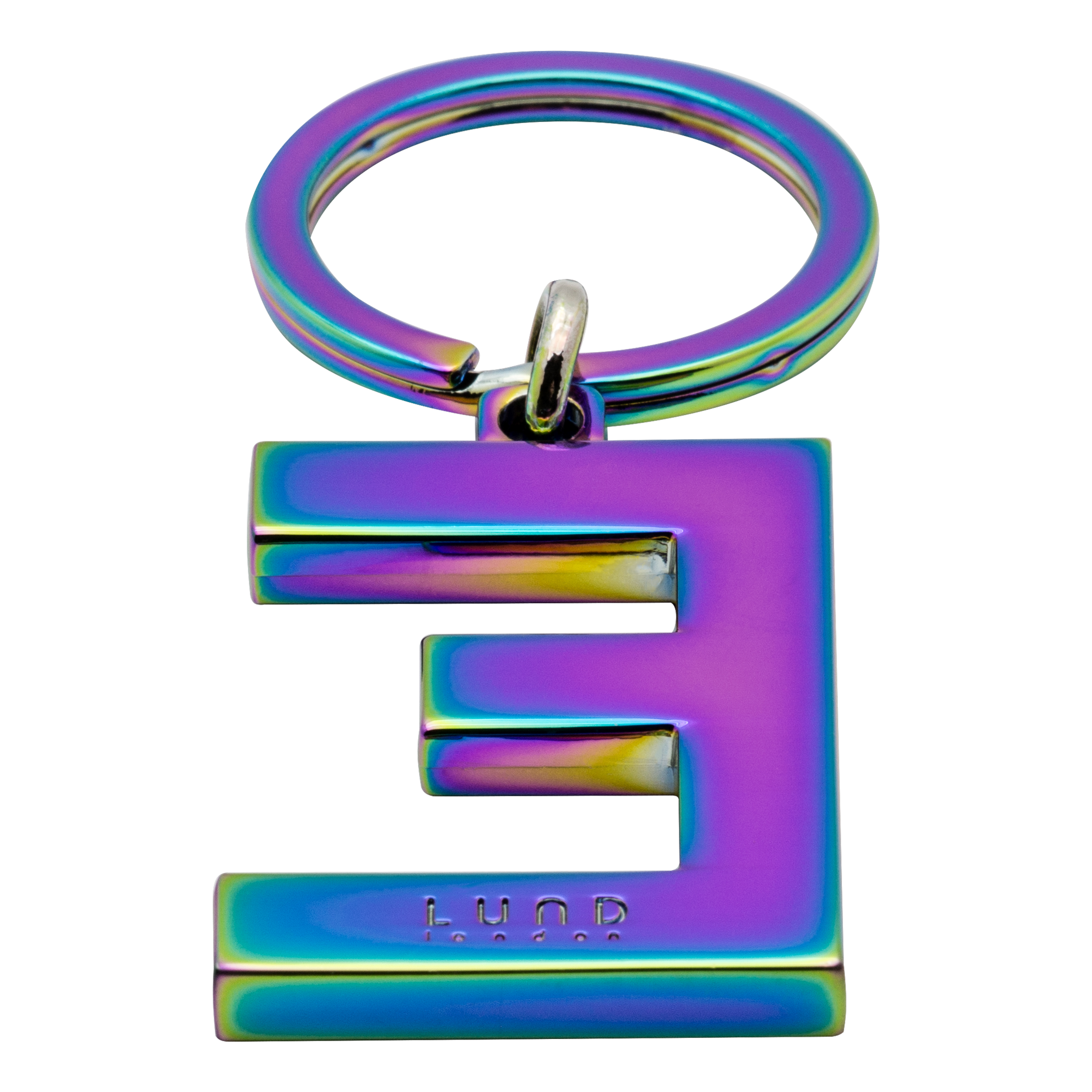 Breloc - Lund Luxe Letter E – Oil Slick | Lund London - 1 | YEO