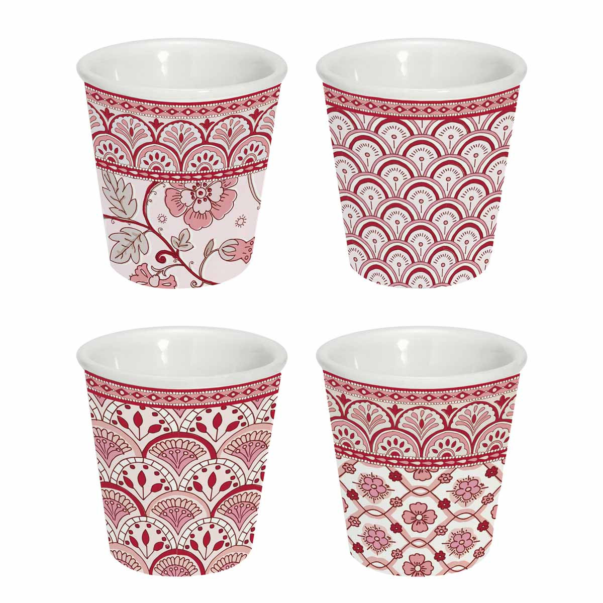 Set 4 cani - Coffee Marva Monsoon Red