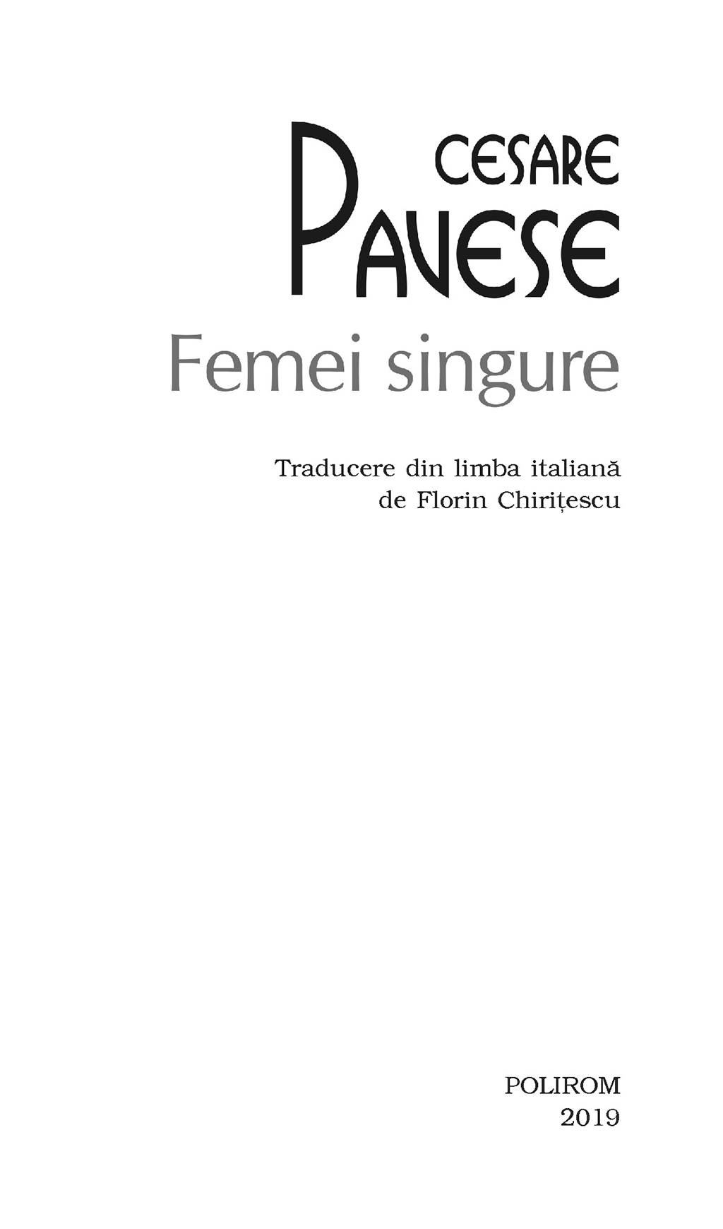 Femei singure | Cesare Pavese - 2 | YEO