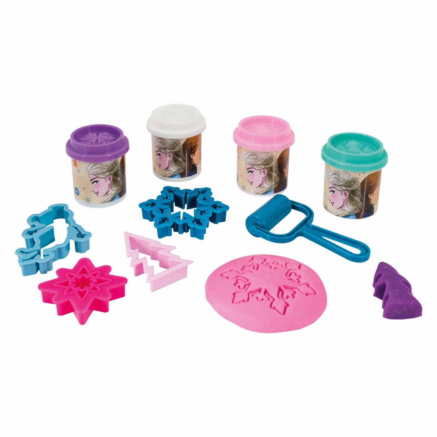 Set 4 borcanase plastilina si accesorii - Disney Frozen | As