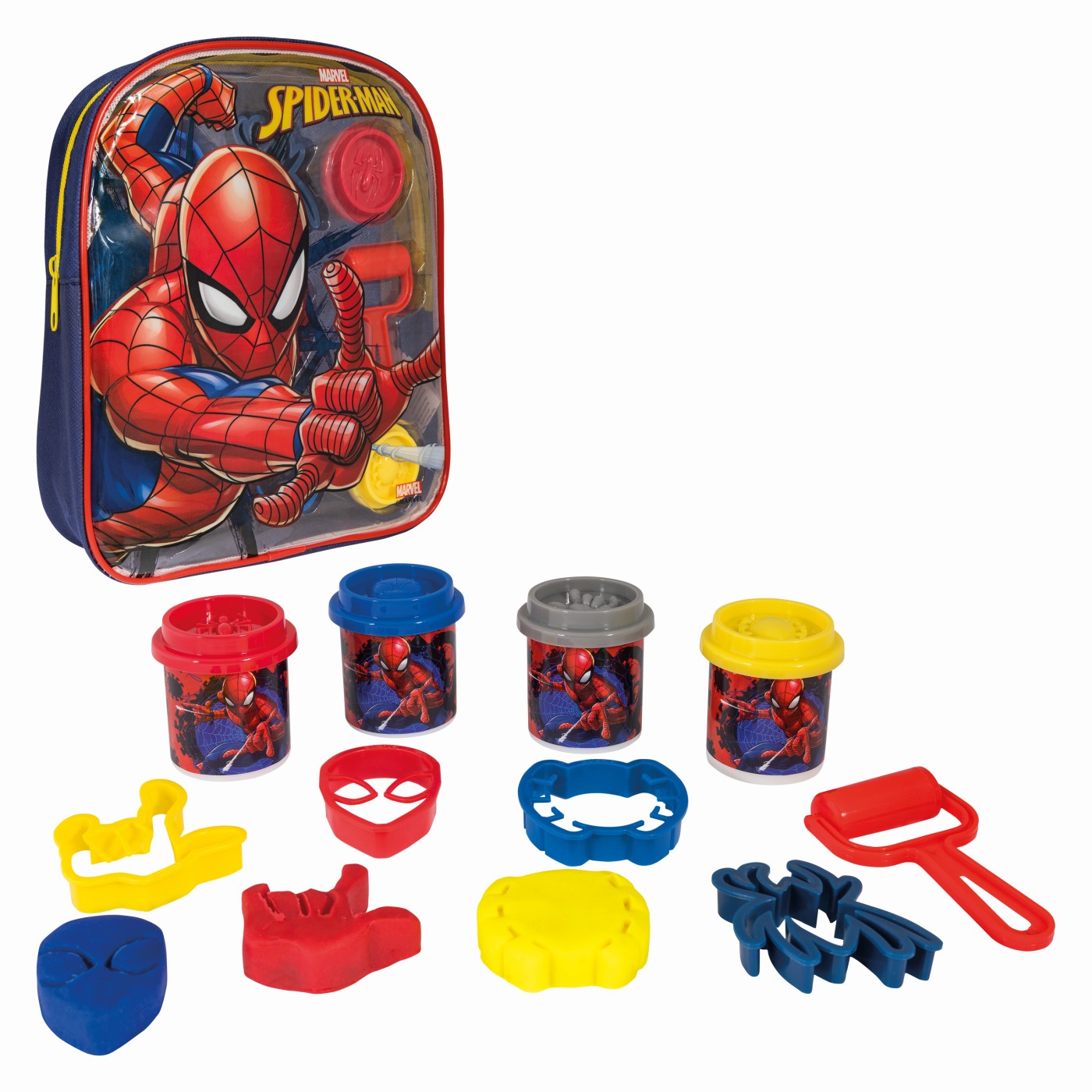 Set 4 borcanase plastilina si accesorii - Gentuta Spider-Man | As - 2 | YEO