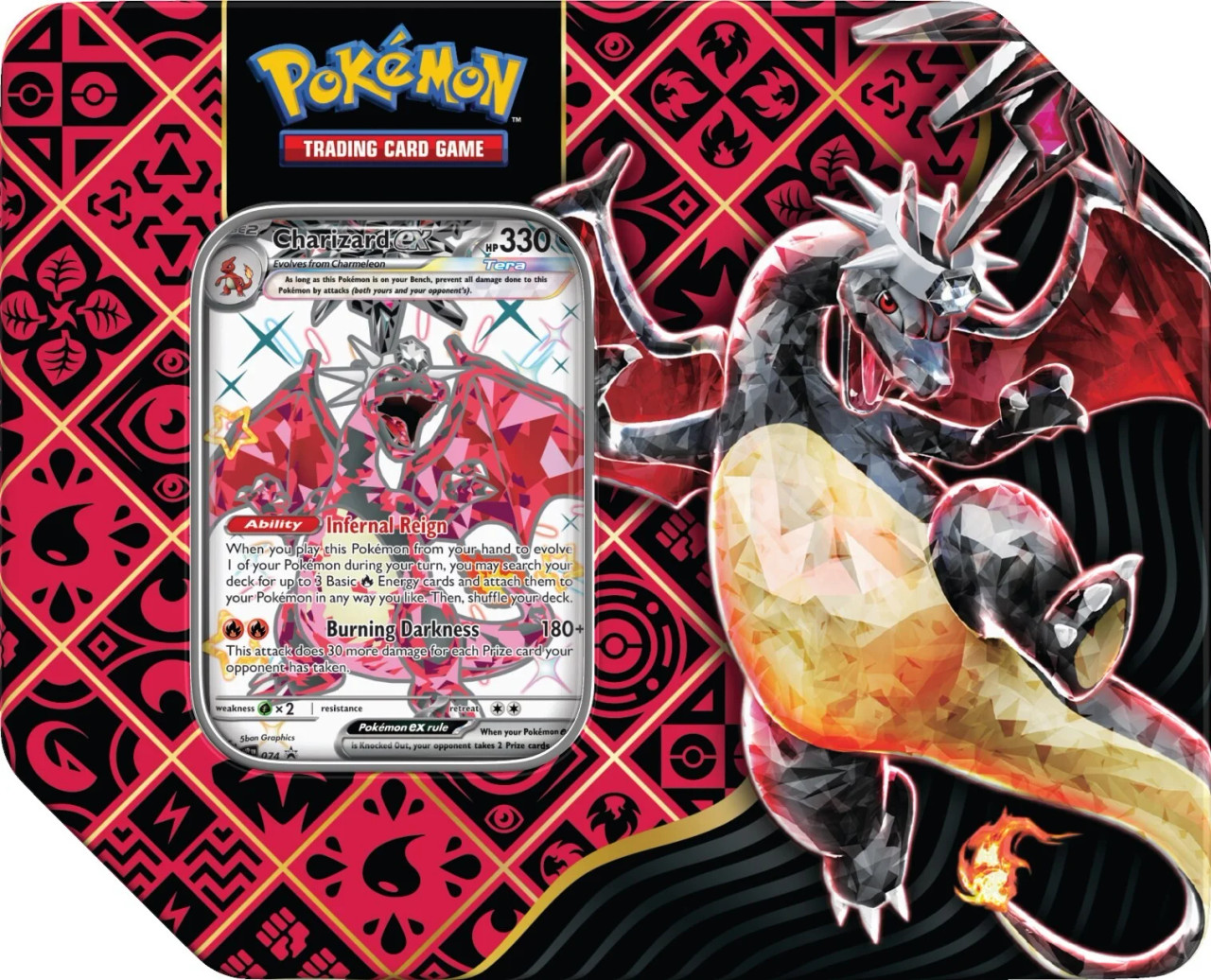 Pokemon TCG: Scarlet & Violet: Paldean Fates Tin - trei modele