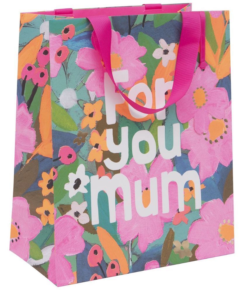 Punga de cadou - Large - Floral for You Mum | Glick