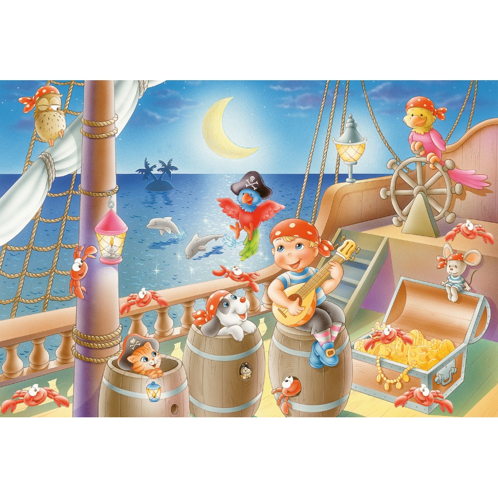 Puzzle 3 x 48 piese - Gang of Pirates | Schmidt - 1