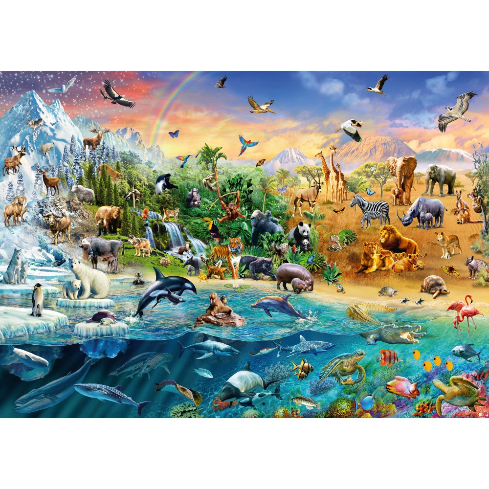 Puzzle 1000 piese - Animal Kingdom | Schmidt