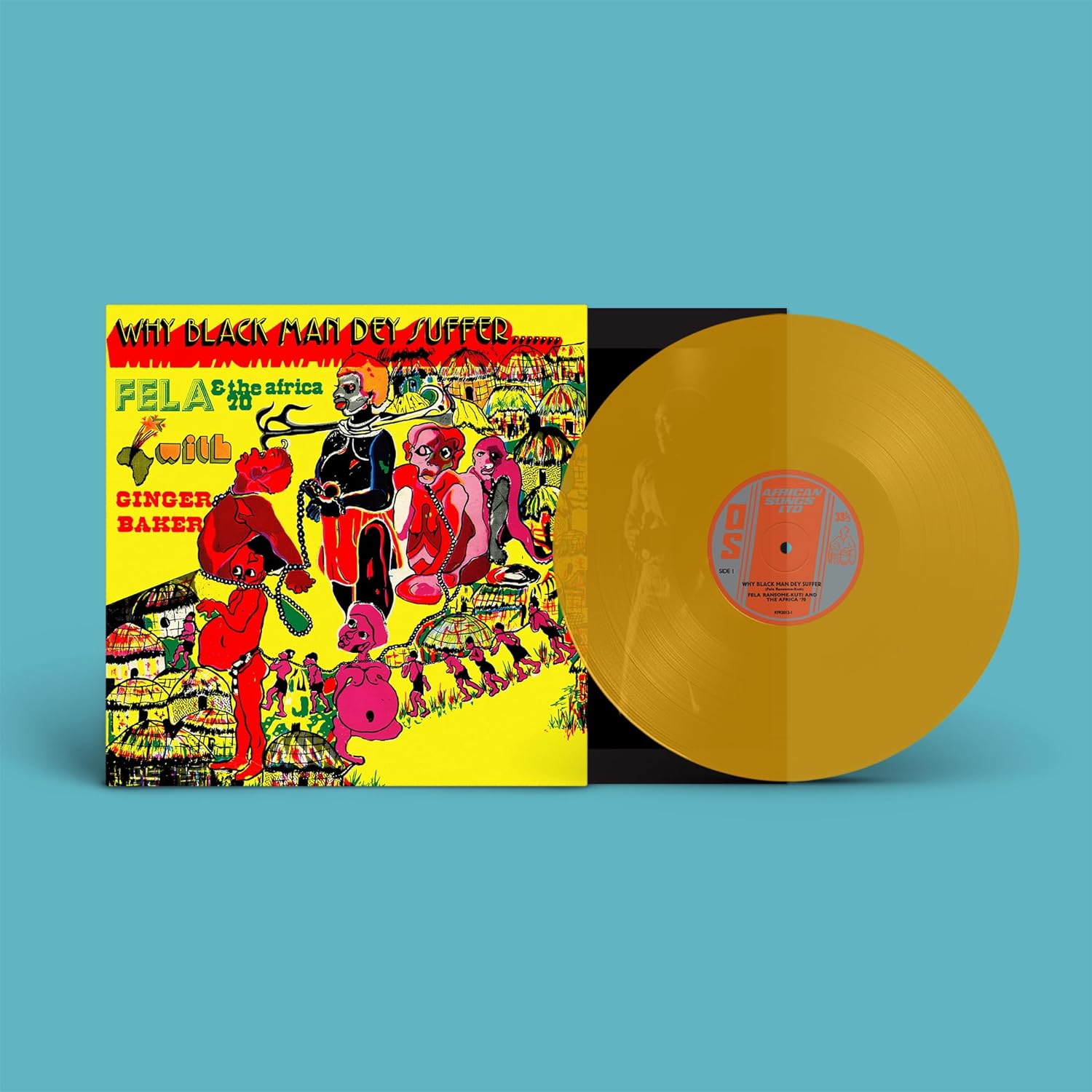 Why Black Man Dey Suffer (Yellow Transparent Vinyl) | Fela Kuti, Africa 70, Ginger Baker