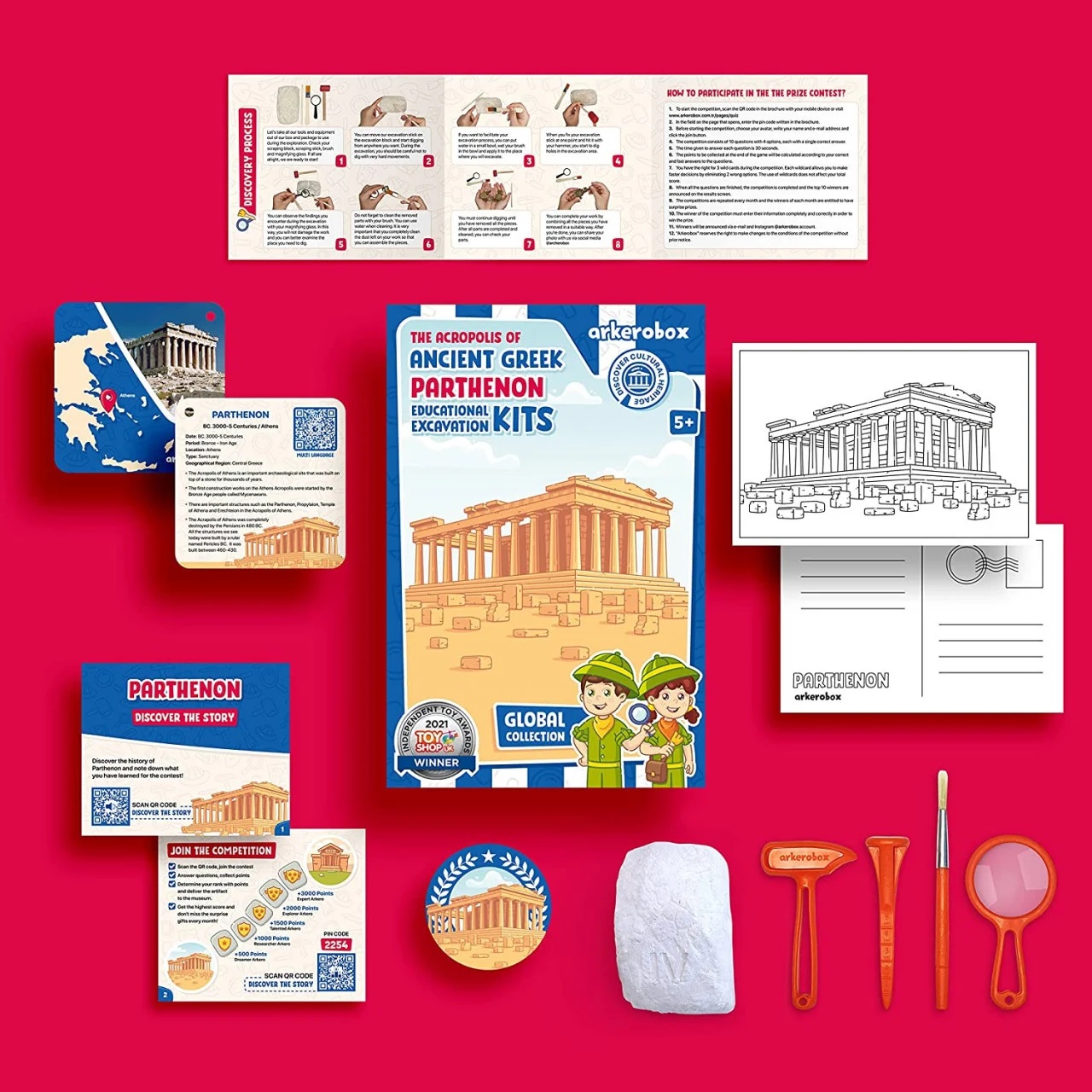 Set educativ - Grecia antica - Parthenon | Arkerobox - 3 | YEO