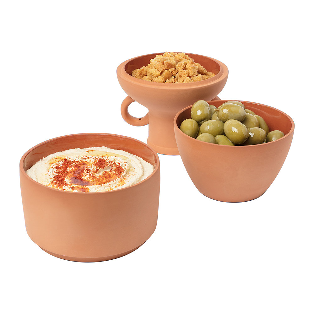 Poze Set 3 boluri gustari - Amforéa Terracotta Snack Pots | DOIY