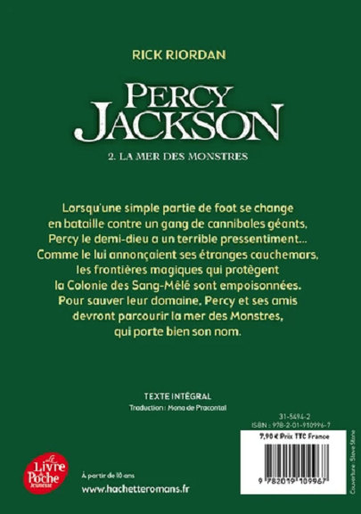 Percy Jackson - La mer des monstres, Tome 2