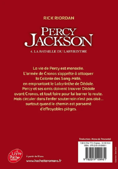 Percy Jackson - La bataille du labyrinthe, Tome 4