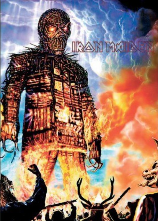 Carte postala - Iron Maiden - Wicker Man | Rock Off