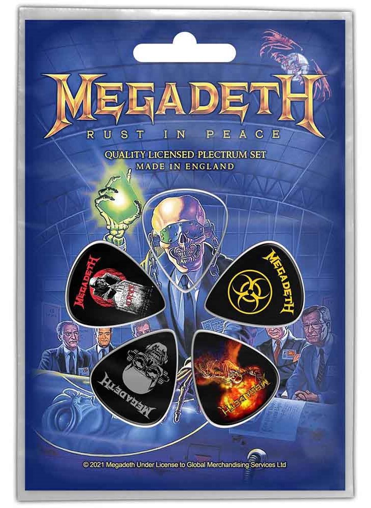 Set 5 plectre - Megadeth - Rust in Peace