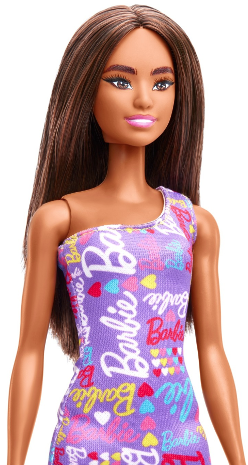 Papusa - Barbie Satena cu rochita mov | Mattel - 3 | YEO