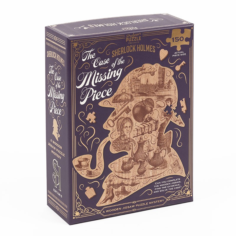 Puzzle 150 piese - Sherlock Holmes - The Case of the Missing Piese | Professor Puzzle