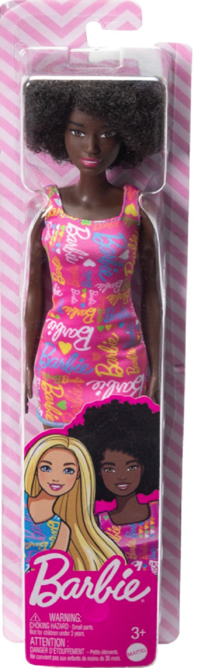 Papusa - Barbie Creola cu par afro si rochita roz | Mattel