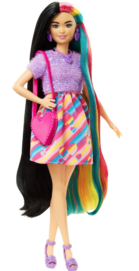 Papusa - Barbie Totally Hair - Papusa Barbie Bruneta | Mattel