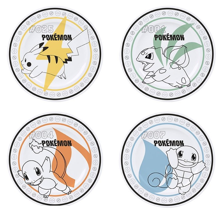 Set 4 farfurii - Pokemon 