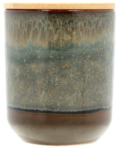 Lumanare parfumata - Iris - Green-Brown, 8x9.5 cm | Villa Collection