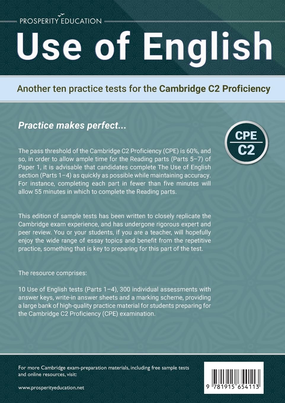 Use of English: Another ten practice tests for the Cambridge C2 Proficiency |