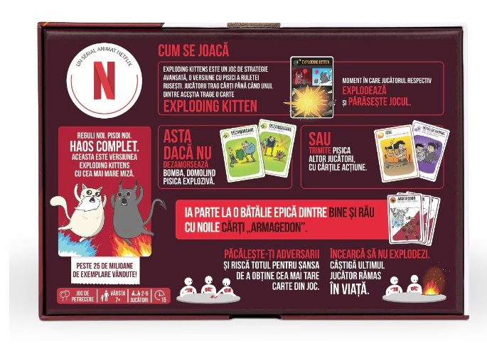 Joc - Exploding Kittens - Bine vs Rau | Exploding Kittens - 1 | YEO