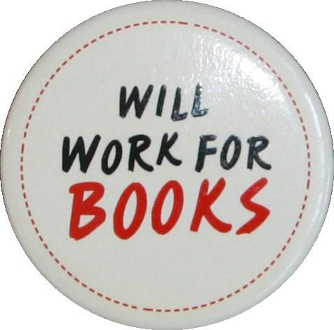 Magnet - Will Work For Books | Perseus