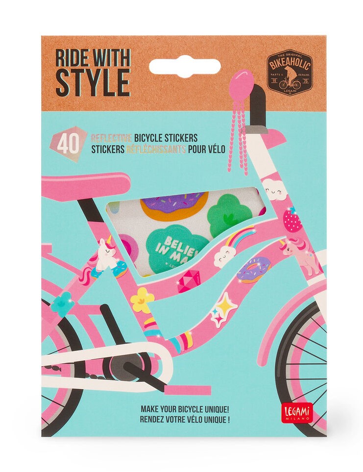 Sticker reflectorizant pentru bicicleta - Unicorn | Legami - 3 | YEO