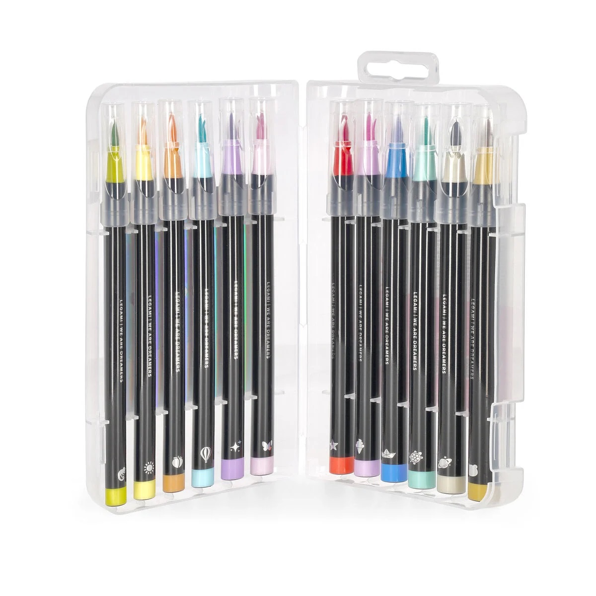 Set 12 markere - Brush - Pastel | Legami