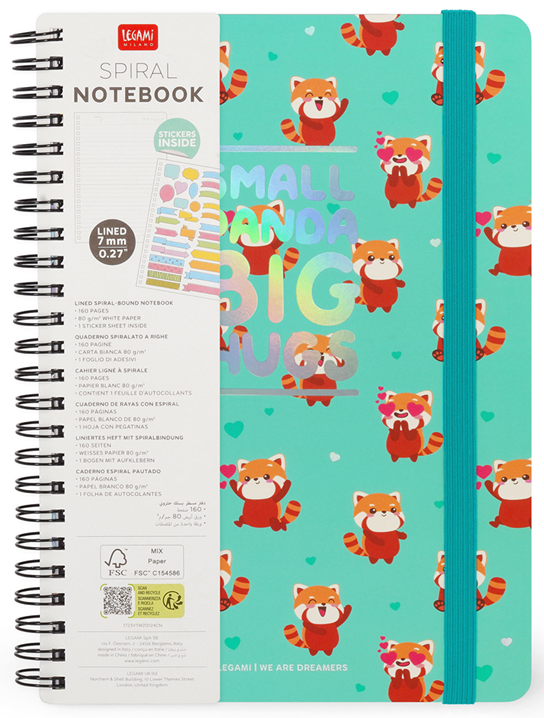 Carnet A5 - Red Panda - Large | Legami - 1 | YEO