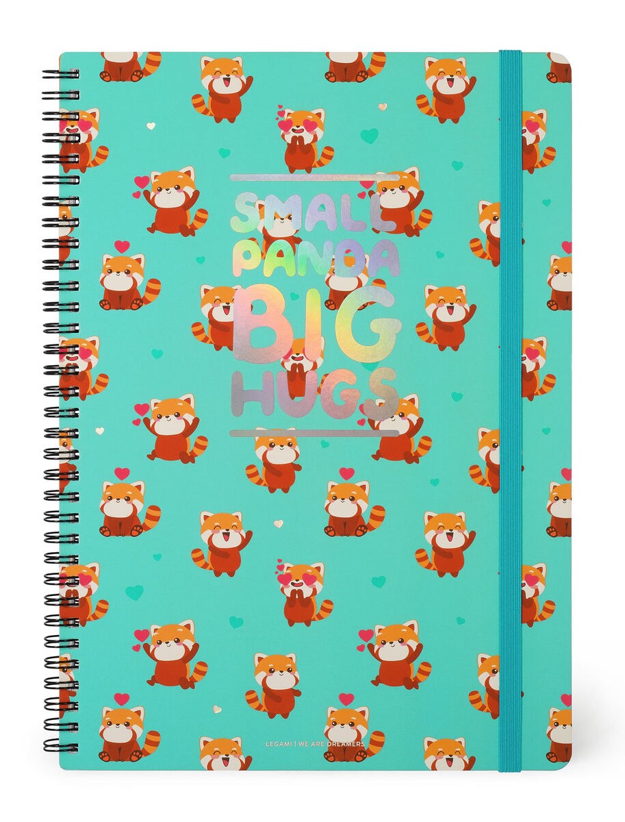 Carnet A4 dictando - Maxi - Red Panda | Legami - 6 | YEO