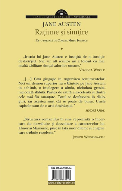 Ratiune si simtire | Jane Austen