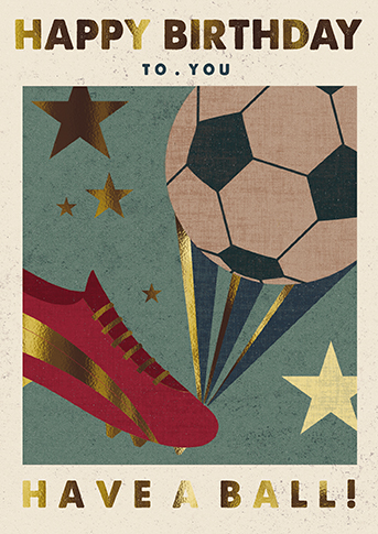 Felicitare - Football and Stars | The Great British Card Company