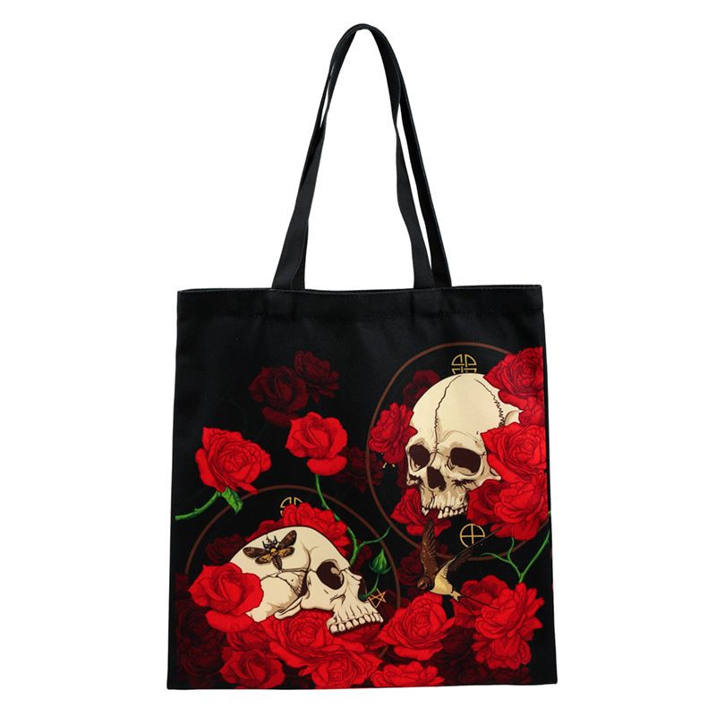 Tote bag - Skulls and Roses