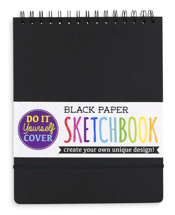 Carnet schite A4 - Black DIY Cover Sketchbook | Ooly - 3 | YEO