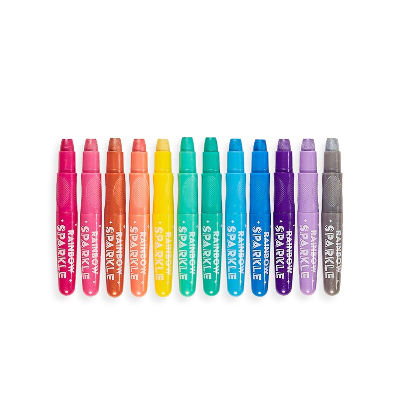 Set 12 creioane colorate cu gel si sclipici acuarela - Rainbow Sparkle | Ooly - 2 | YEO