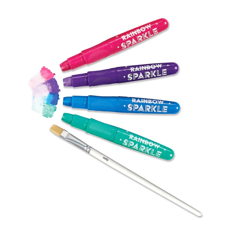 Set 12 creioane colorate cu gel si sclipici acuarela - Rainbow Sparkle | Ooly - 3 | YEO