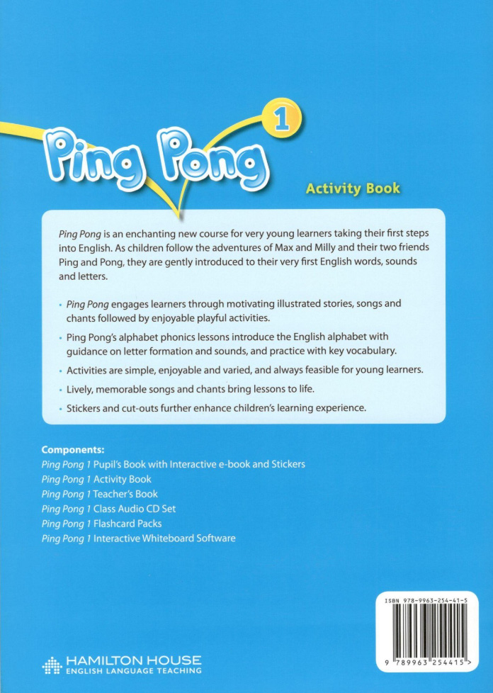 Ping Pong 1: Activity Book | Jennifer Health - 2 | YEO