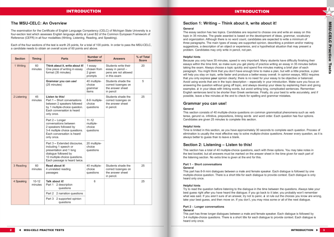 MSU-CELC B2 Practice Tests Student Book | Sarah Yu - 2 | YEO