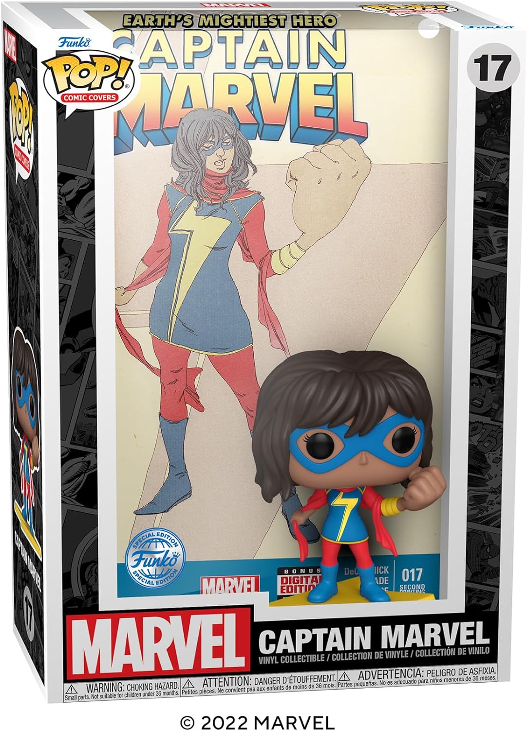 Figurina - Pop! Comic Cover Captain Marvel: Kamala Khan | Funko - 1 | YEO