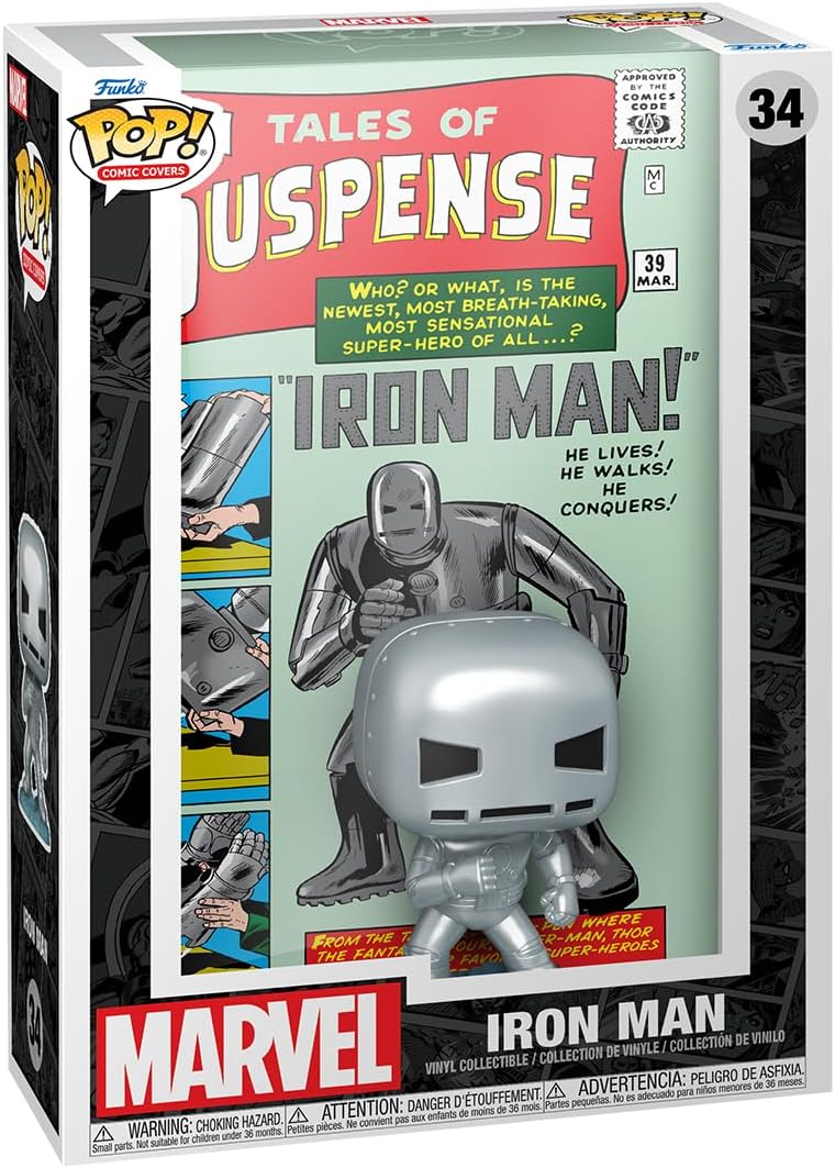 Figurina - Pop! Comic Covers - Tales Of Suspense #39 - Marvel: Iron Man | Funko