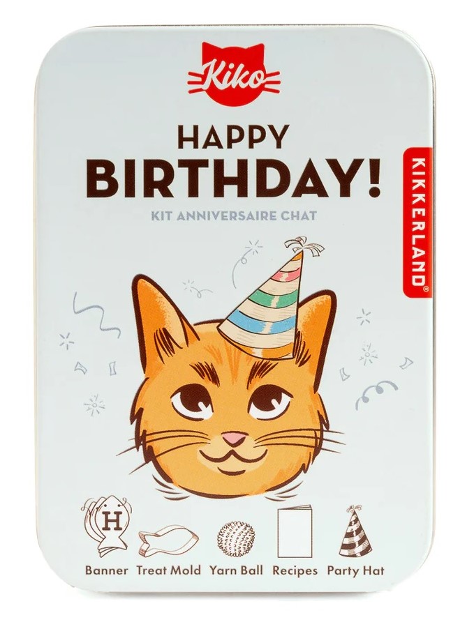 Kit aniversare pisici - Kiko Cat Happy Birthday Kit | Kikkerland - 5 | YEO