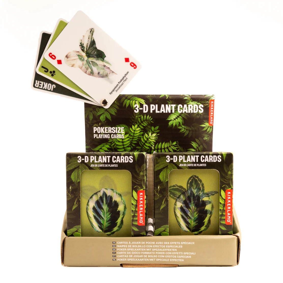 Carti de joc - 3D Plant Cards | Kikkerland - 4 | YEO