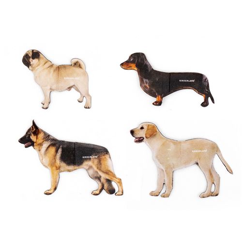 Set 4 semne de carte magnetice - Dog | Kikkerland - 1 | YEO