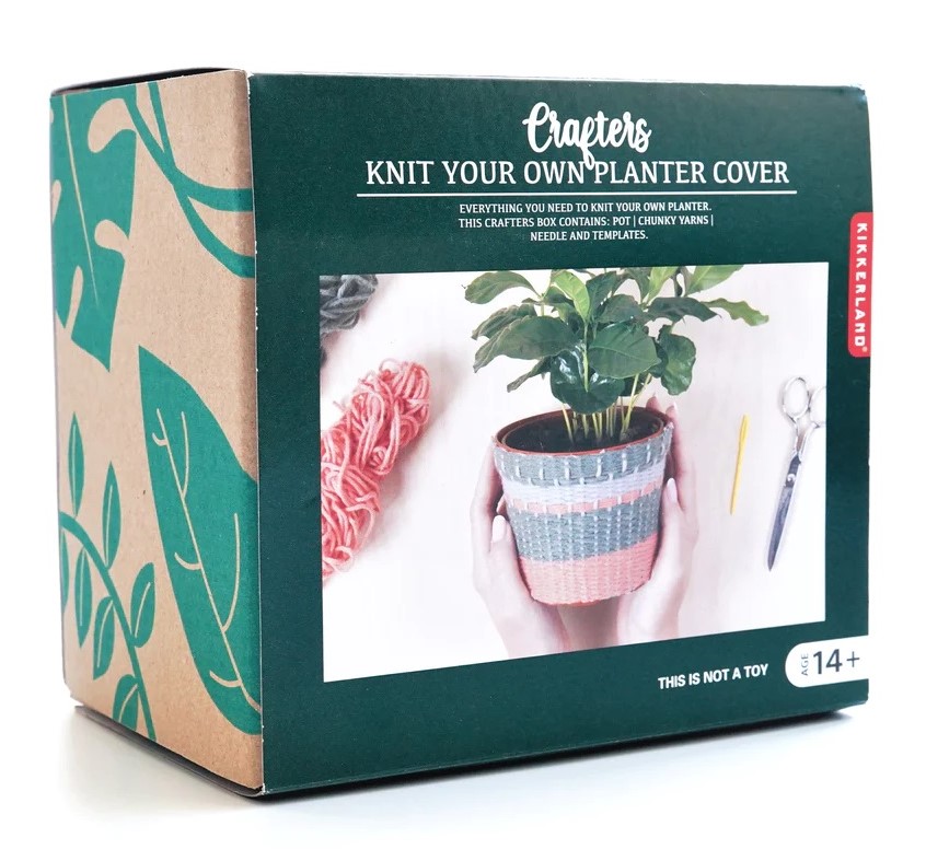 Kit creatie - Crafters - Knit Your Own Planter Cover Kit | Kikkerland - 4 | YEO